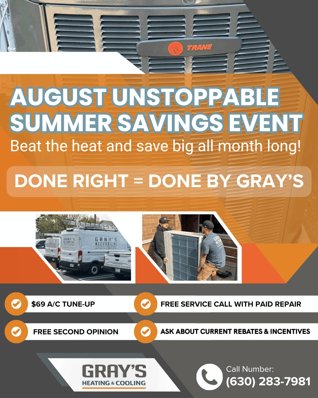 Gray’s Heating and Cooling summer savings